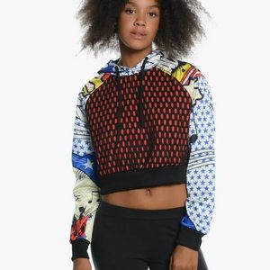 Rita Ora Adidas Superstar 80 Crop Hoodie superhero